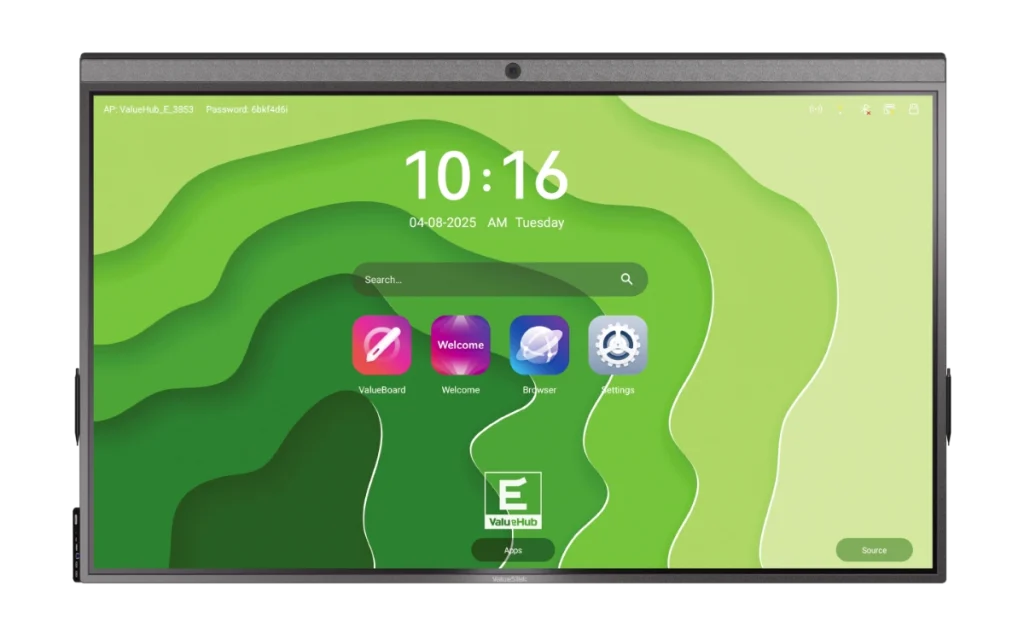 valuehub e series interactive flat panel